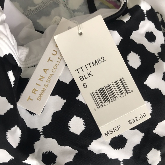 Trina Turk ONYX IKAT SCARF TANKINI Top - Picture 15 of 16